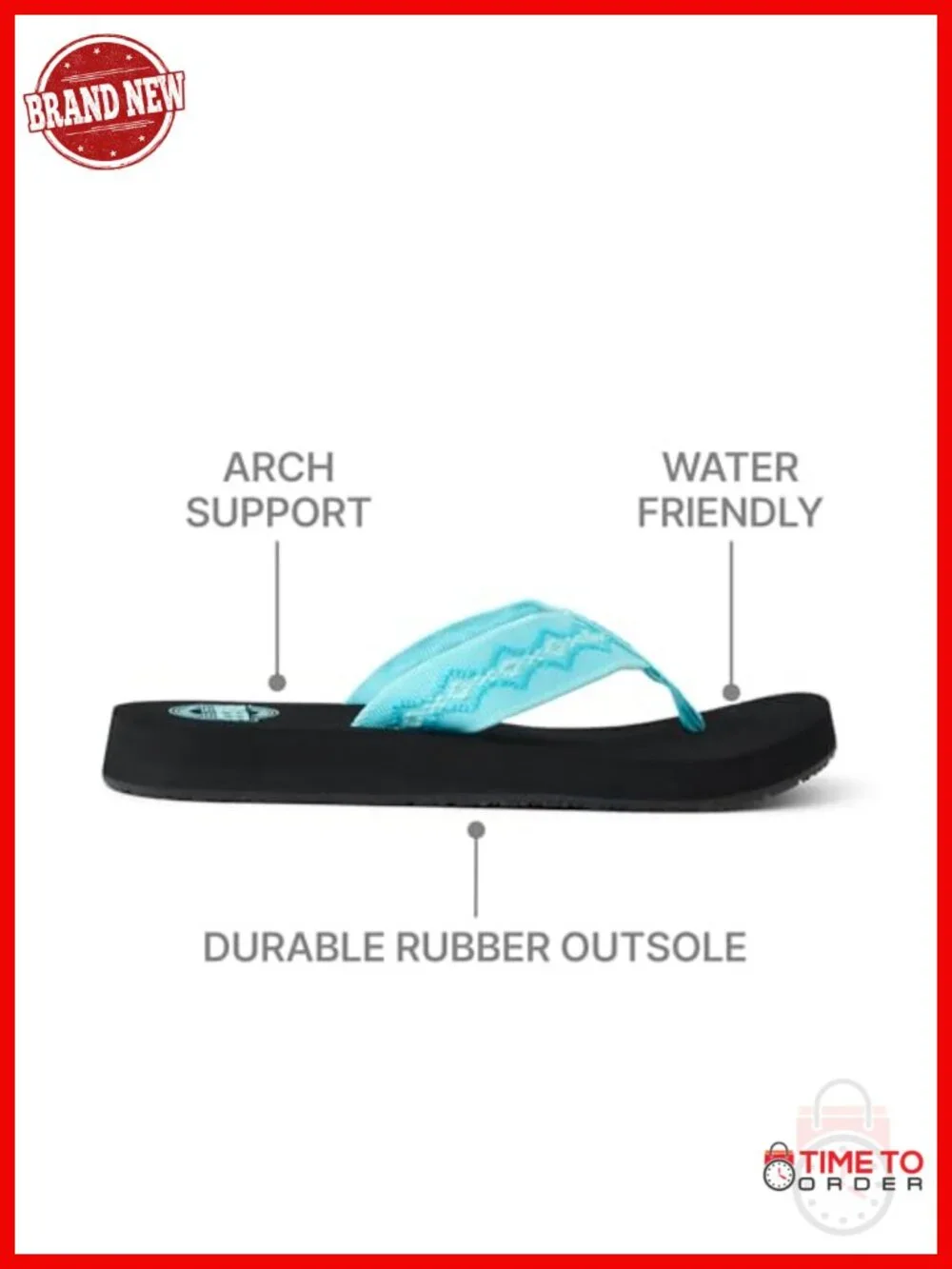 Women's Flip Flop Sandals with Recycled PET Straps